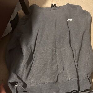 Nike Men's Charcoal Gray Hoodie